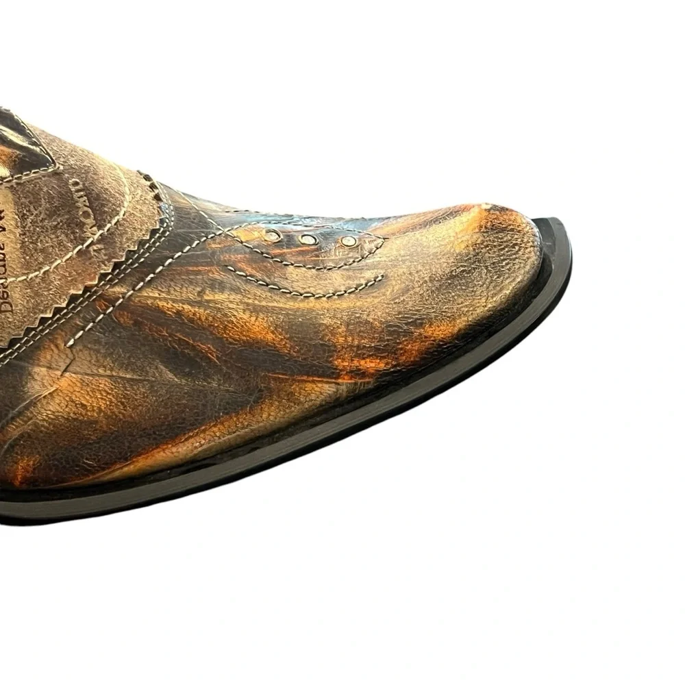 FI-6193 Multi Color Leather Pointed toe Slip on Loafer Fiesso Aurelio Garcia 42 - Picture 13 of 16